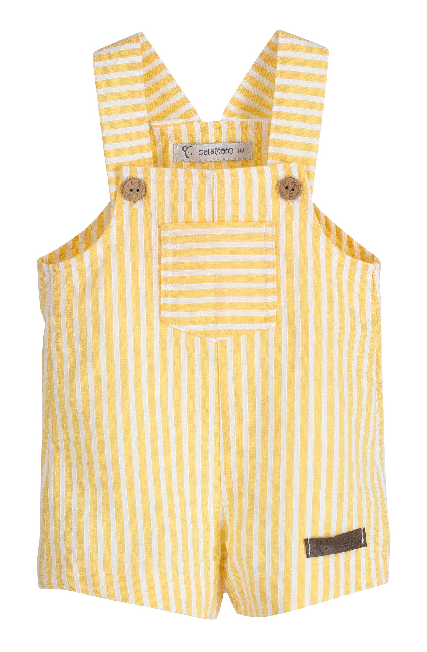 Calamaro Baby Frisa Dungaree Set Lemon 11110