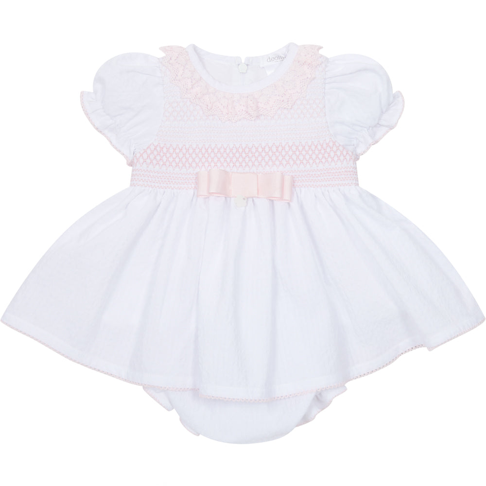 Deolinda Bombon Summer Dress And Bloomers White 25301