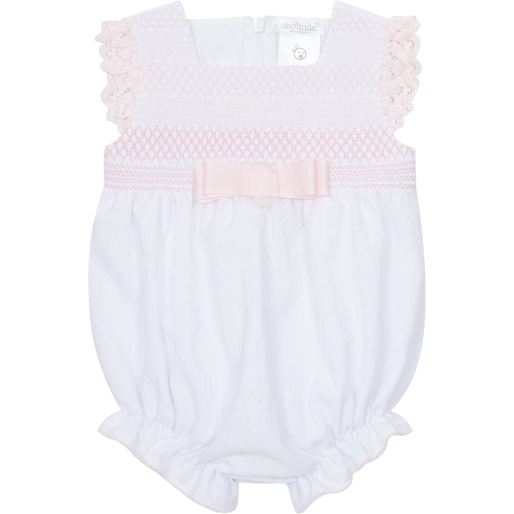 Deolinda Bombon Girls Summer Romper White 25501