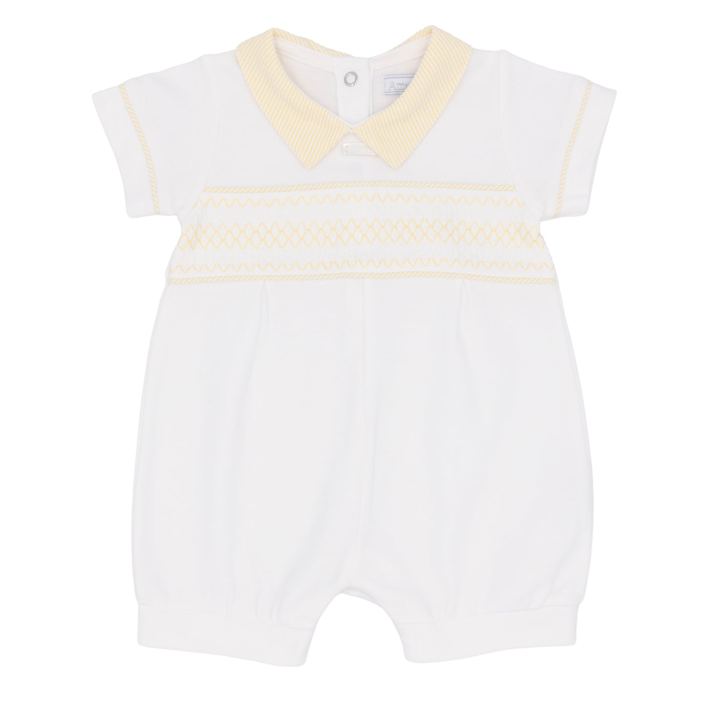 Amore Boys White And Lemon Stripe Shortie AM0078W