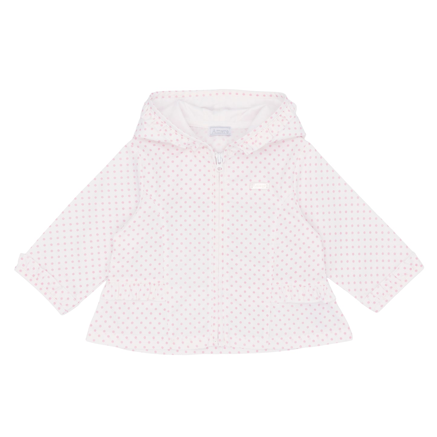 Amore Girls Summer Pink Polka Dot Jacket AM0060
