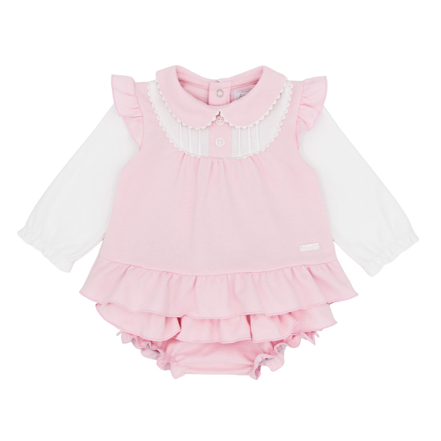 Amore Girls Winter Pink Bows And Kisses Pink Jam Pant Set AM0104
