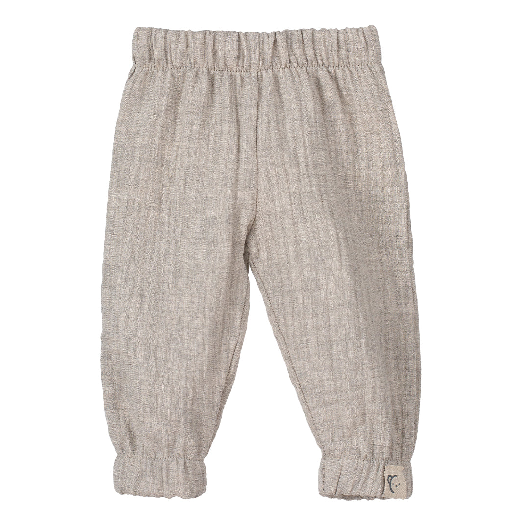 Calamaro Baby Muslin Top And Trouser Set Stone 15027 Trouser