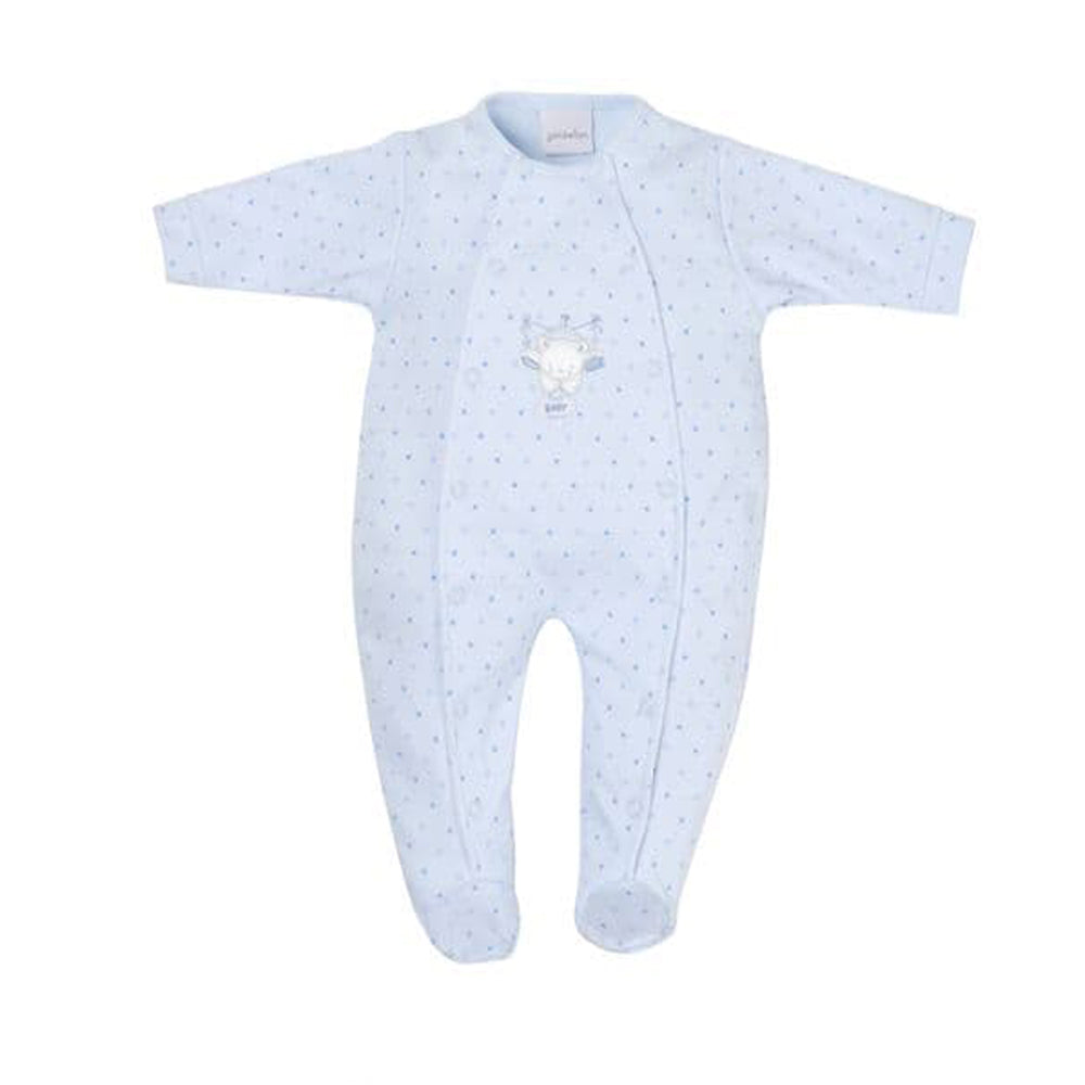 Dandelion Prem Tiny Baby Bear Star Print Onesie Blue AV1870