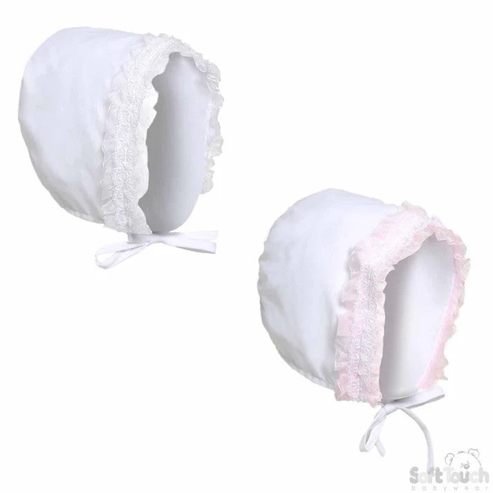 Soft Touch Lace Bonnet