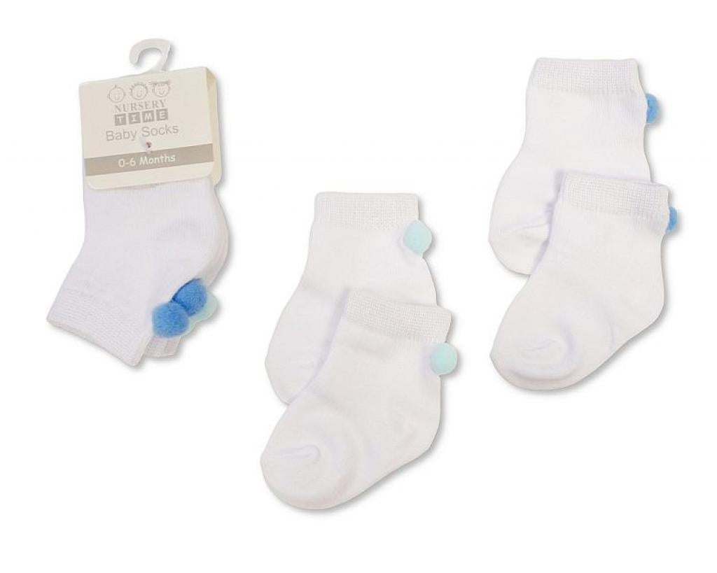Nursery Time Two Pack Pom Pom Socks
