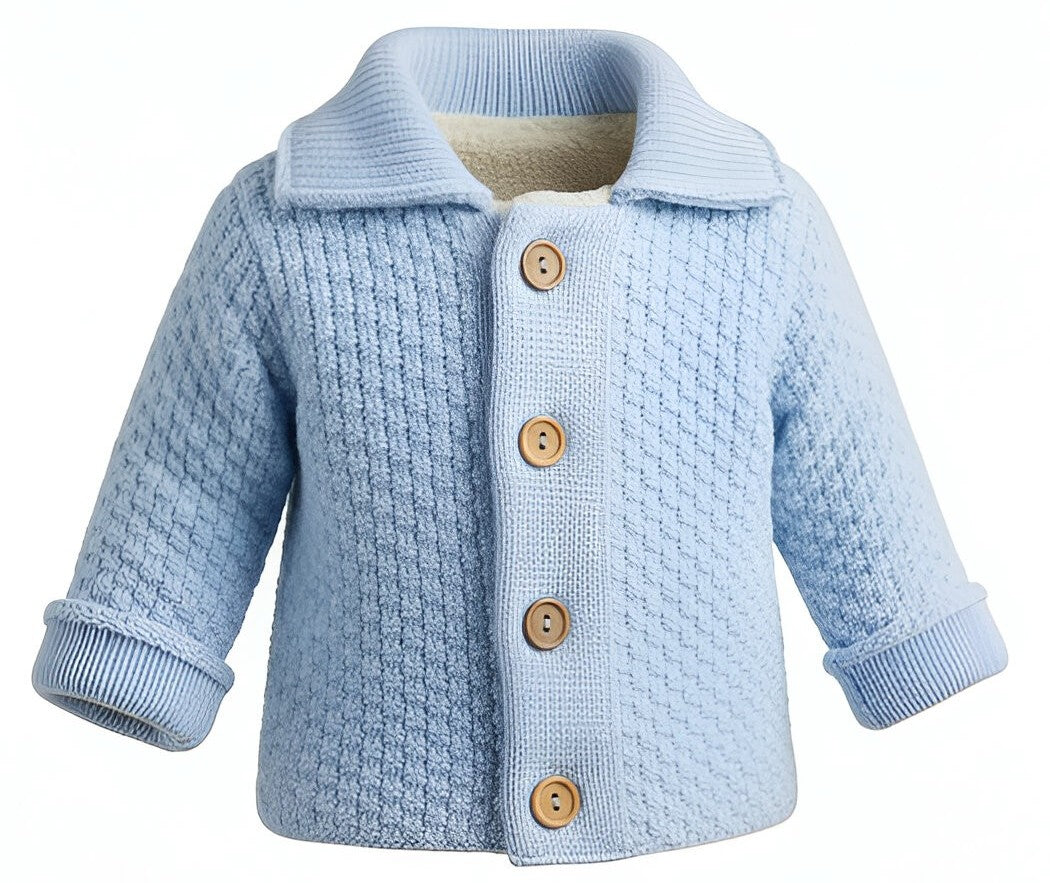 Pex Finbar Knitted Jacket Blue