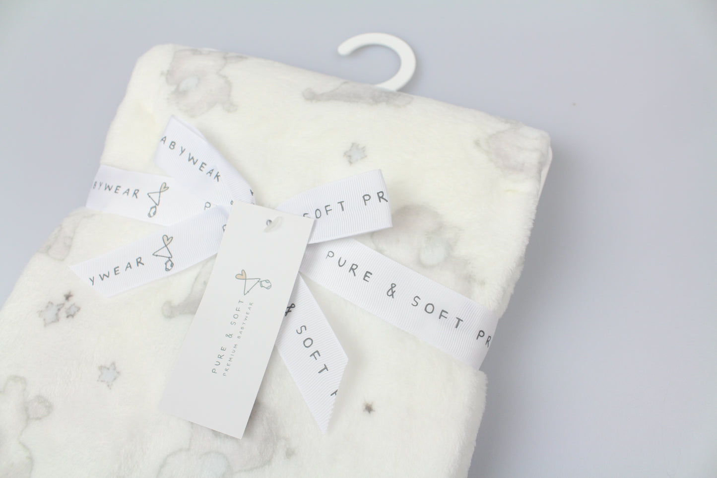 Pure & Soft Plush Wrap Blue Elephant WRP-D12840