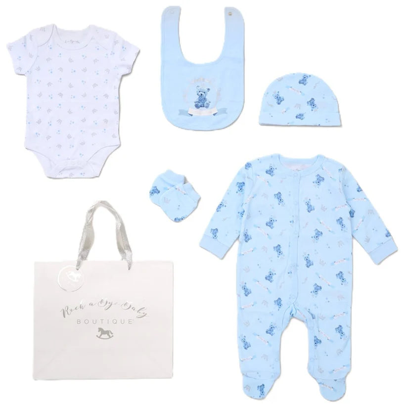 Rock A Bye Baby Boutique Five Piece Gift Set Little Prince F10681NB