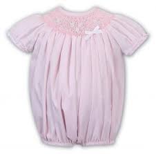 Sarah Louise Heritage Collection Winter Bubble With Smocking Pink C6004