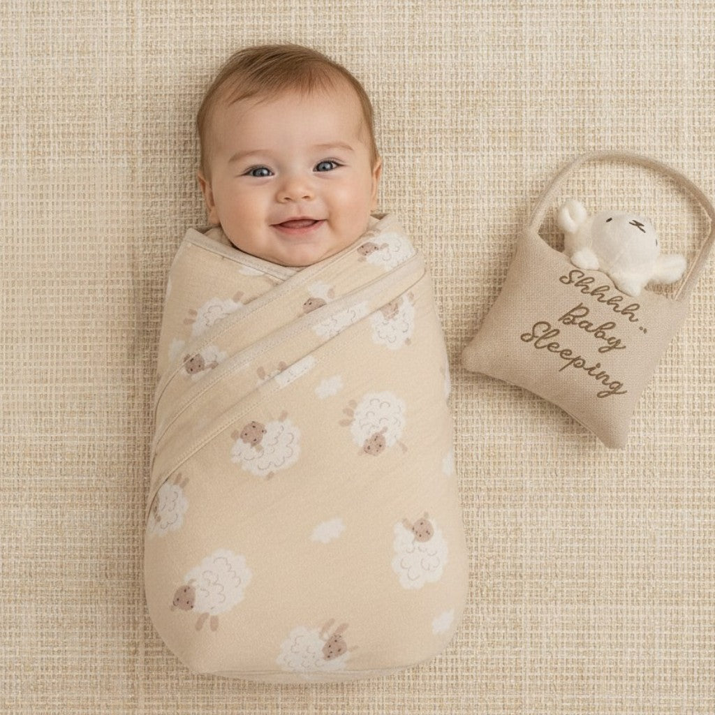 Snuggle Baby Door Hanger And Swaddle Set
