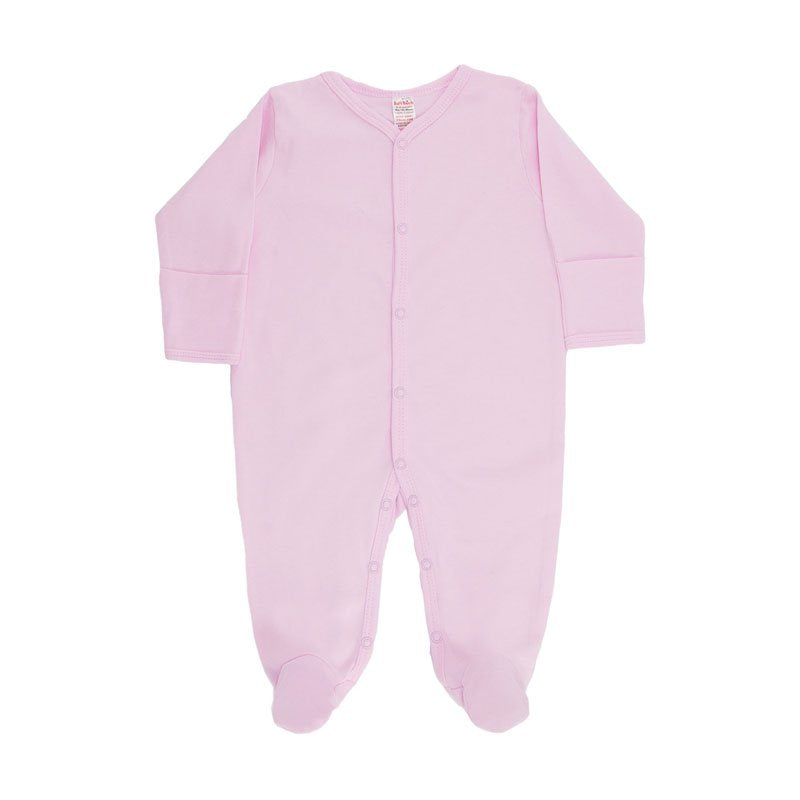 Soft Touch Plain Sleepsuit Pink