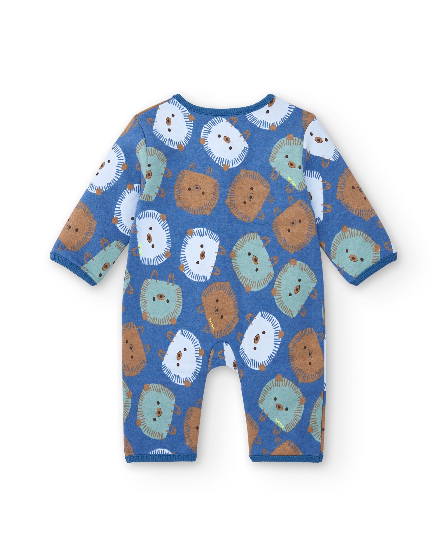 Tuc Tuc Hedgehog Forest Plush Romper Blue 8845 Back View