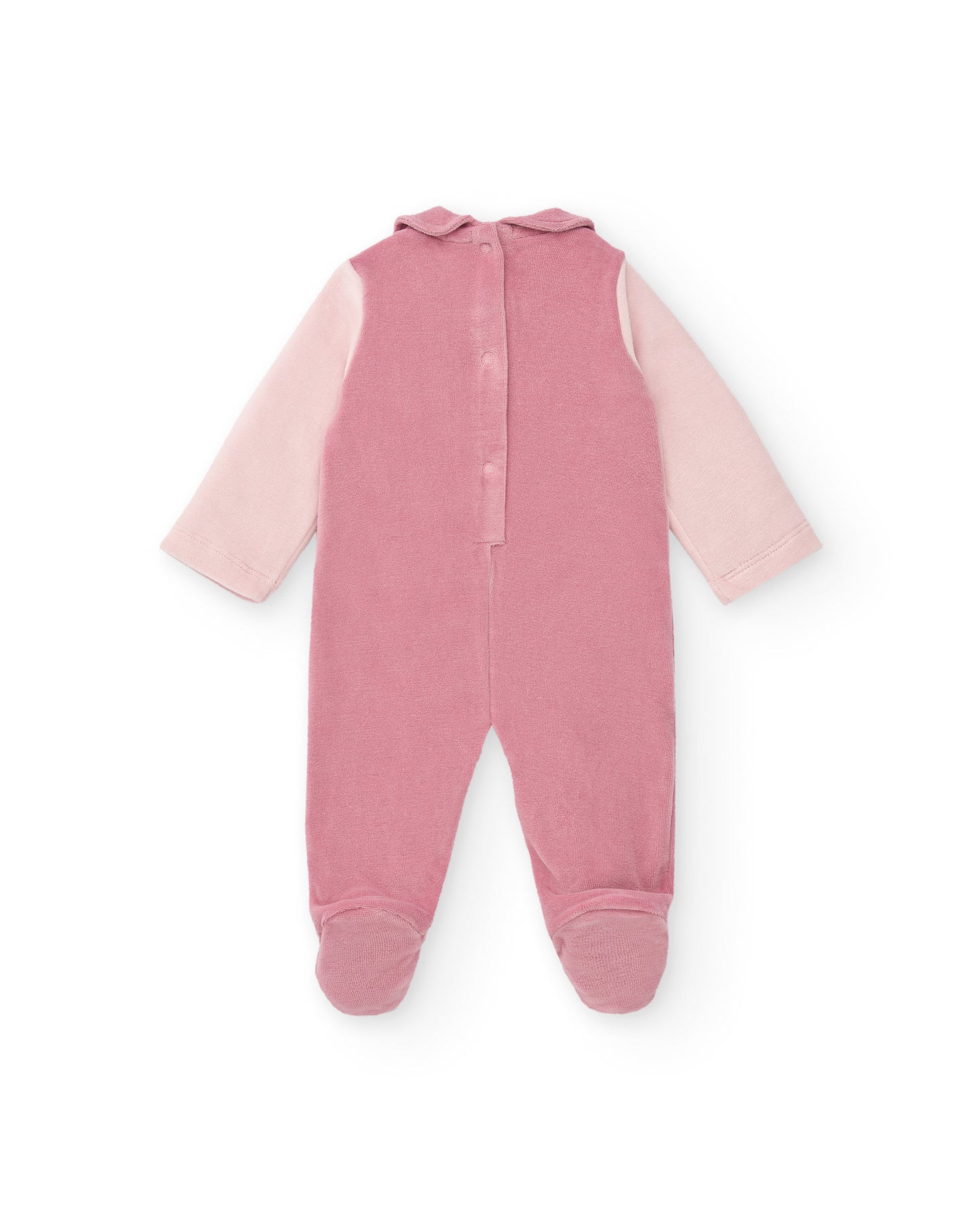 Tuc Tuc Hedgehog Forest Velvet Romper Pink 8898 Back View