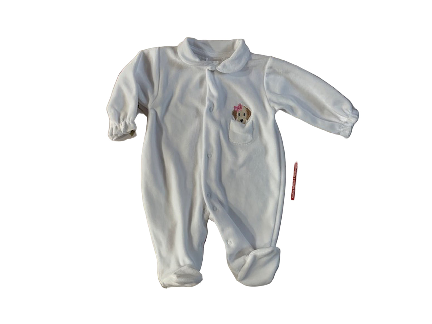 Pex Girls Goldie Sleepsuit White
