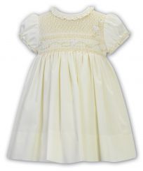 Sarah Louise Summer Fully Smocked Dress Lemon 013188