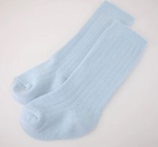 Pex Ribbed Knee High Sock Two Pack Blue