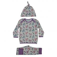 Powell Craft Toddlers Unicorn Print Cosy Pyjama And Hat Set