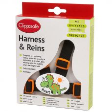 Clippasafe Dinosaur Designer Premium Harness And Reins With Anchor Straps