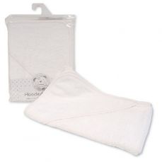 Snuggle Baby White Hooded Towel