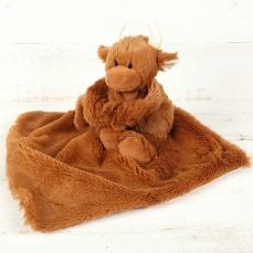 Jomanda Highland Cow Toy Soother Brown