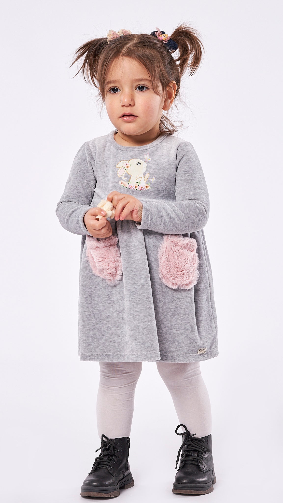 Ebita Velour Bunny Dress 7508