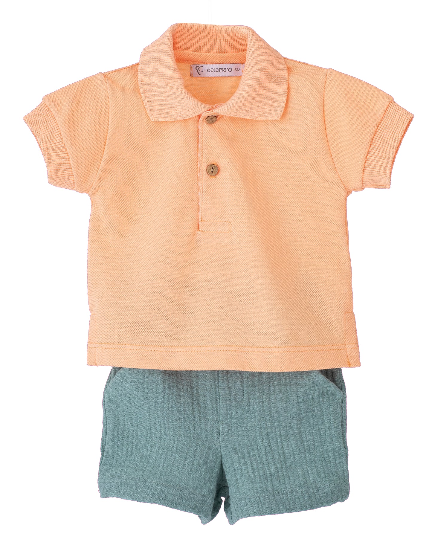 Calamaro Baby Subiyan Polo T-shirt And Short Set 11119