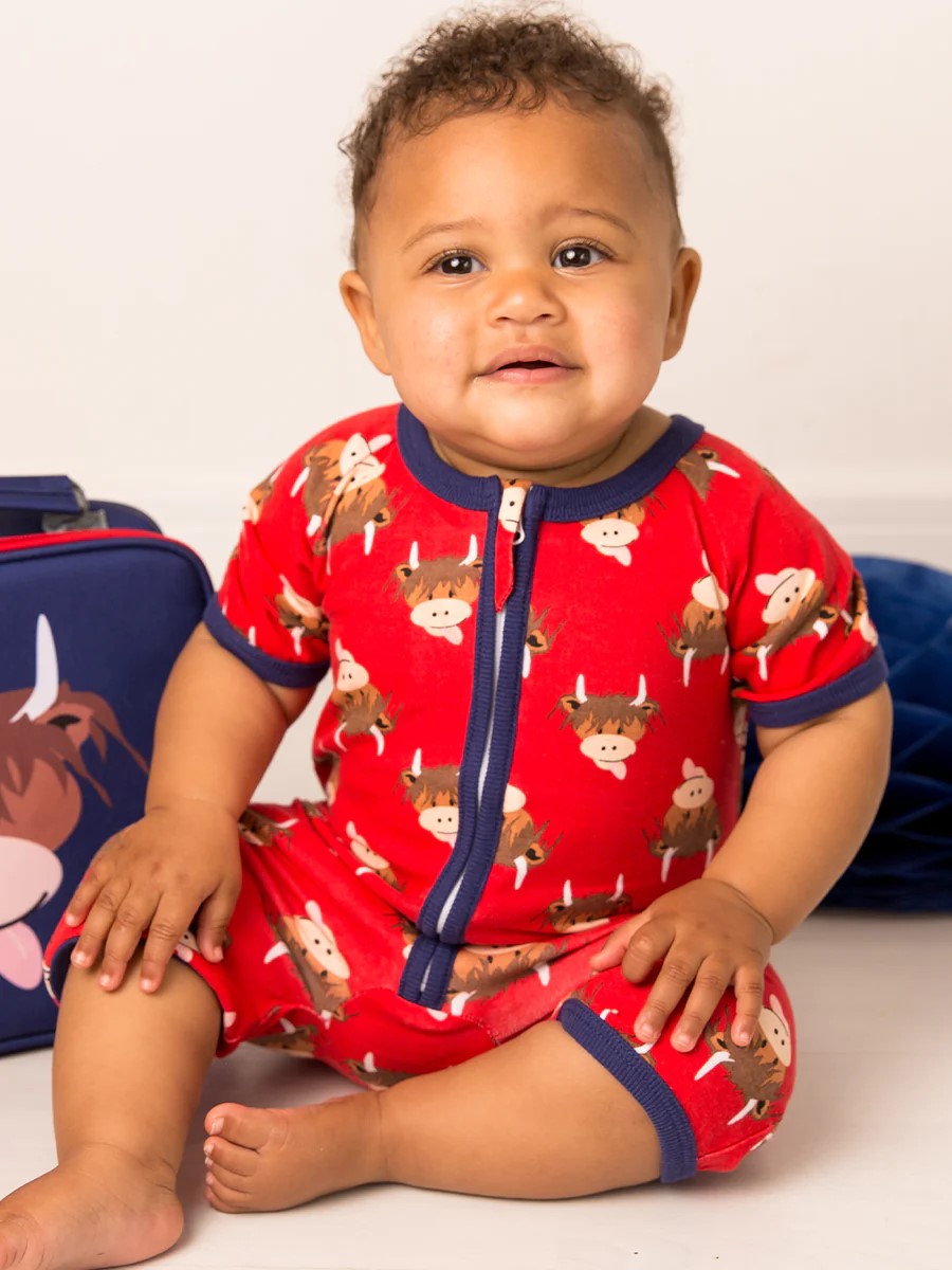 Blade & Rose Hamish Highland Cow Summer Romper