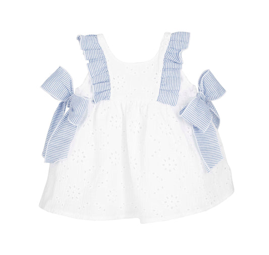 Calamaro Baby Kerala Summer Dress And Hair Clip 21329