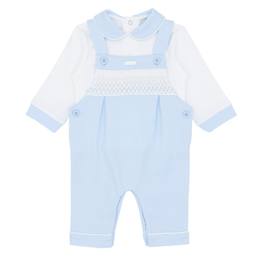Amore Winter Boys Ombre Smocked Dungaree Set AM0025
