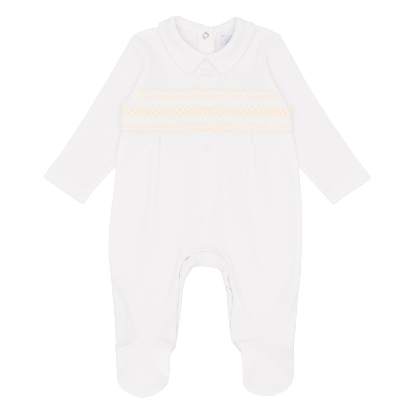 Amore Boys White And Lemon Stripe All In One AM0061W