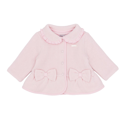 Amore Girls Winter Pink Knitted Rib Jacket AM0127