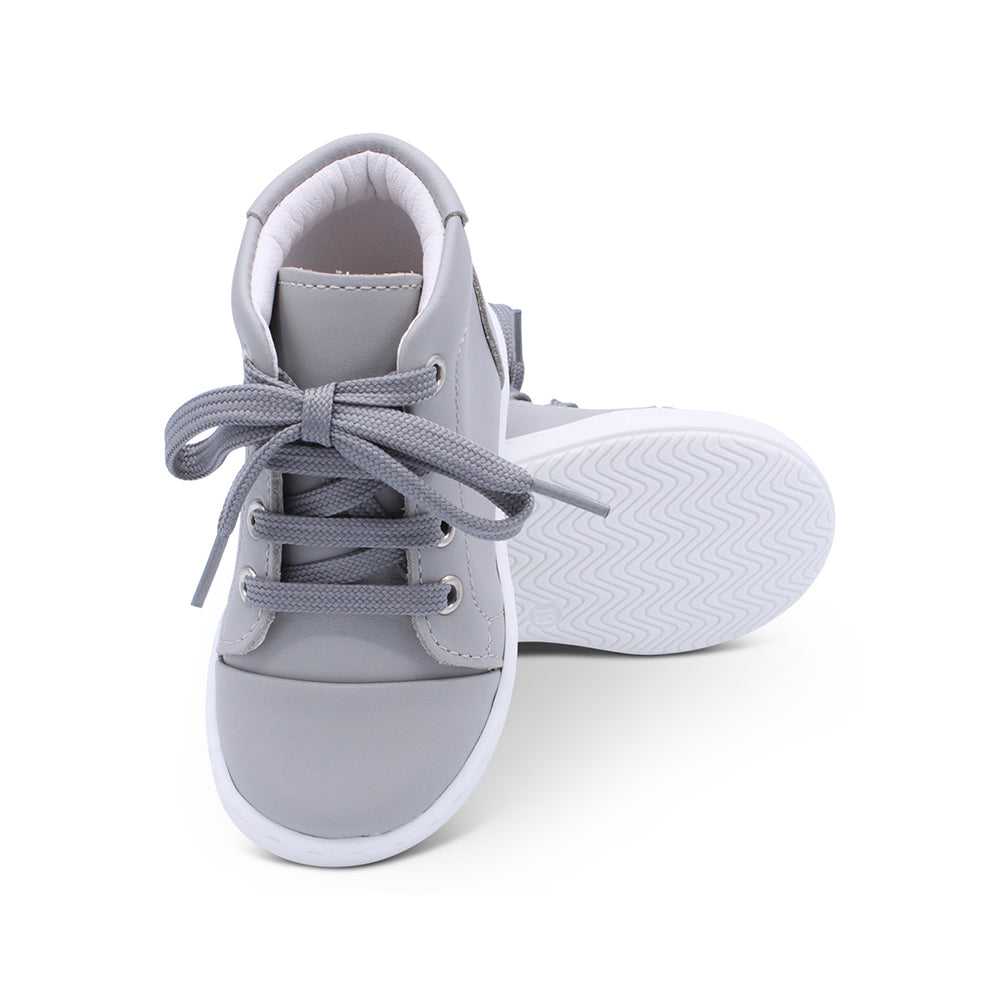 Borboleta Danilo High-Tops Light Grey Leather