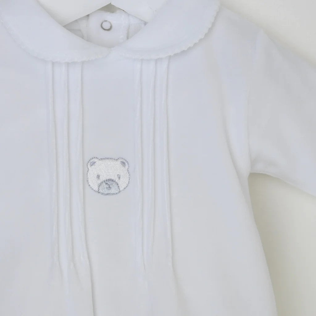 Pex Premature Bear Velour Sleepsuit