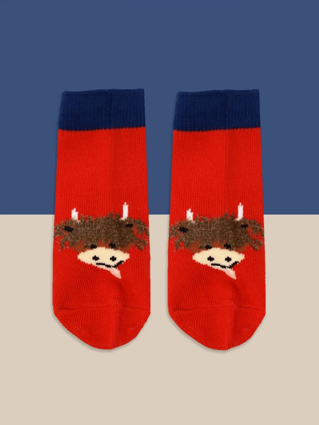 Blade & Rose Fluffy Hamish Highland Cow Socks