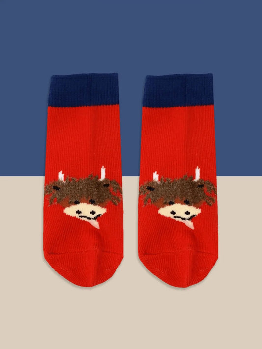 Blade & Rose Fluffy Hamish Highland Cow Socks