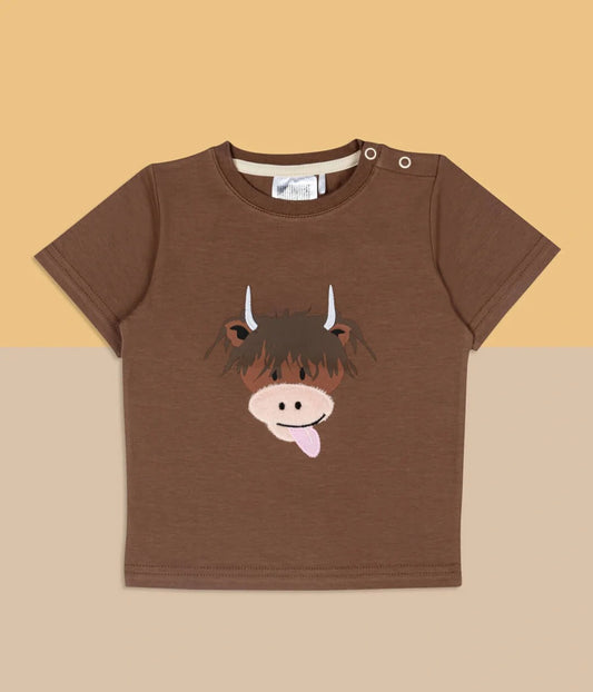 Blade & Rose Neutral Hamish Highland Cow T-Shirt
