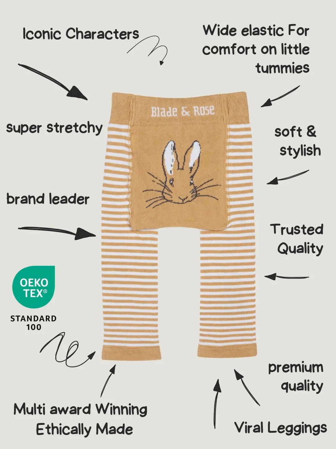 Blade & Rose Peter Rabbit Neutral Leggings