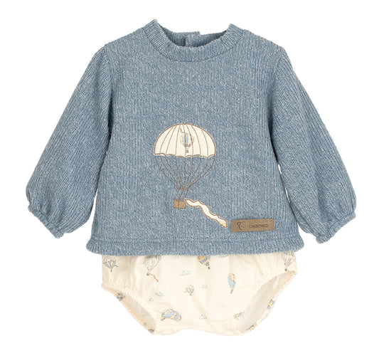 Calamaro Baby Bloomer Set Anemoi Blue 11183