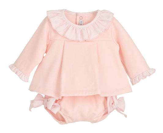 Calamaro Baby Bloomer Set Lechebe Pink 11172