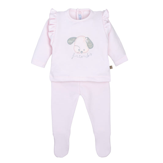 Calamaro Baby Girls Set Footed Pants Burela 11354