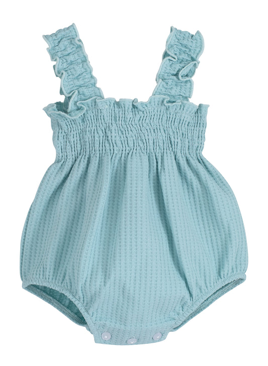 Calamaro Baby Rodas Romper And Headband Mint 32469