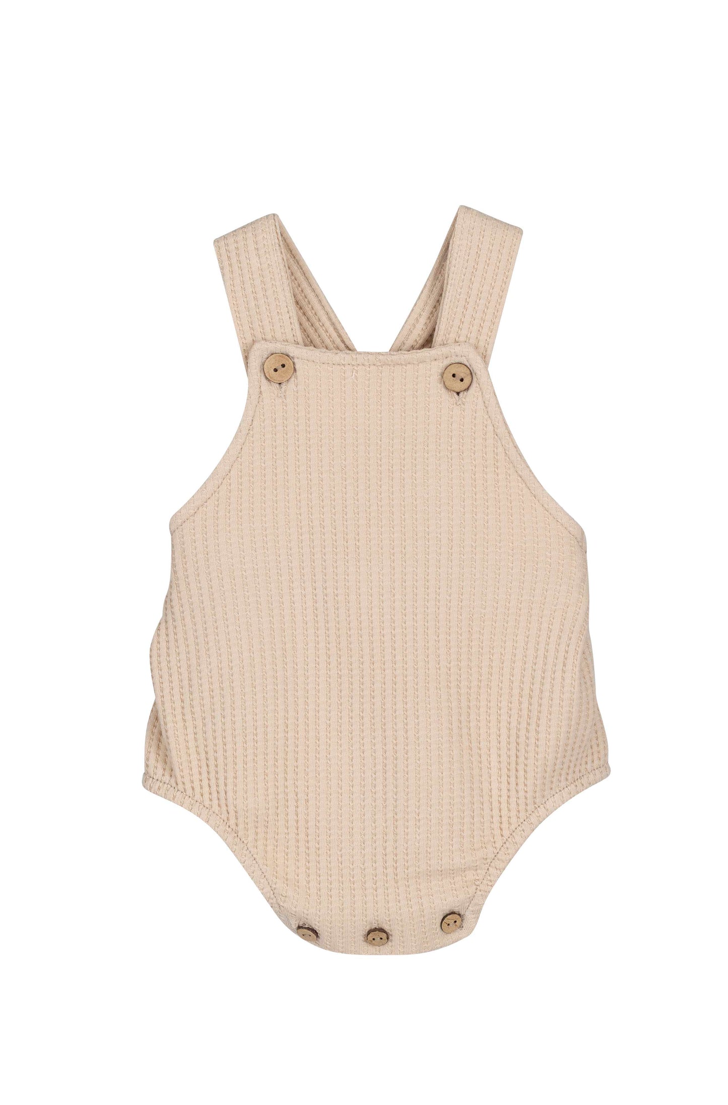 Calamaro Baby Rodas Summer Romper Set Beige 32406