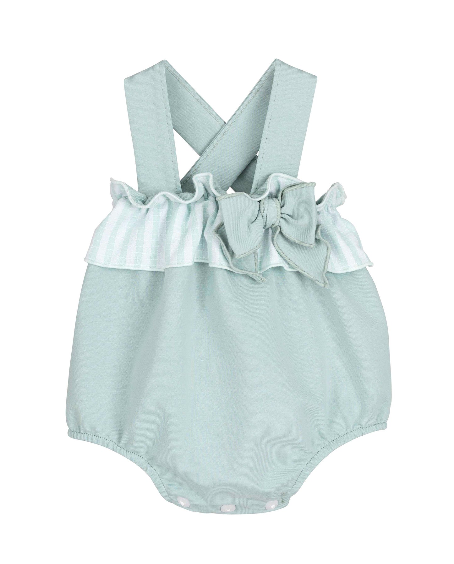 Calamaro Baby Bundi Summer Romper And Headband Mint 32547