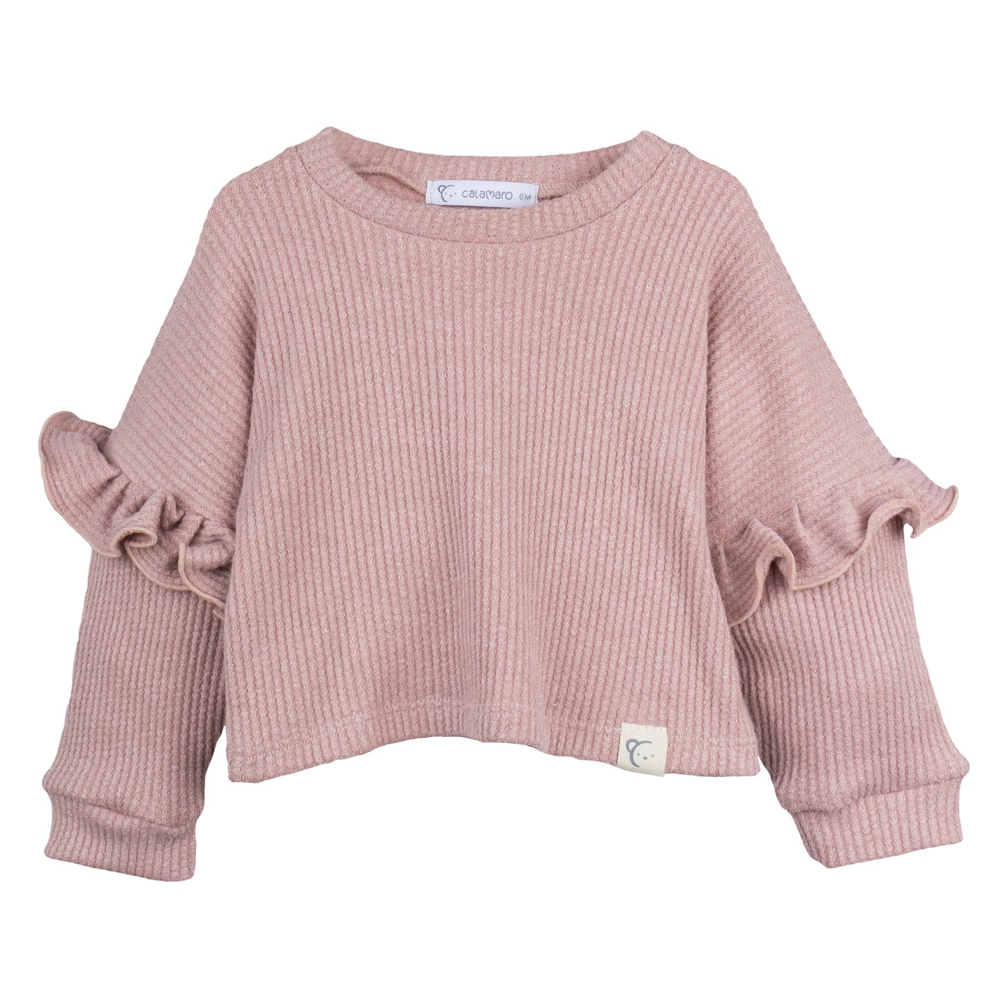 Calamaro Baby Sweatshirt Top And Trousers Nude 15035 Top