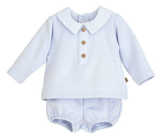 Calamaro Baby Bloomer Set Lechebe Blue 11173