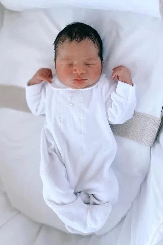 Pex Classic Velour Sleepsuit White