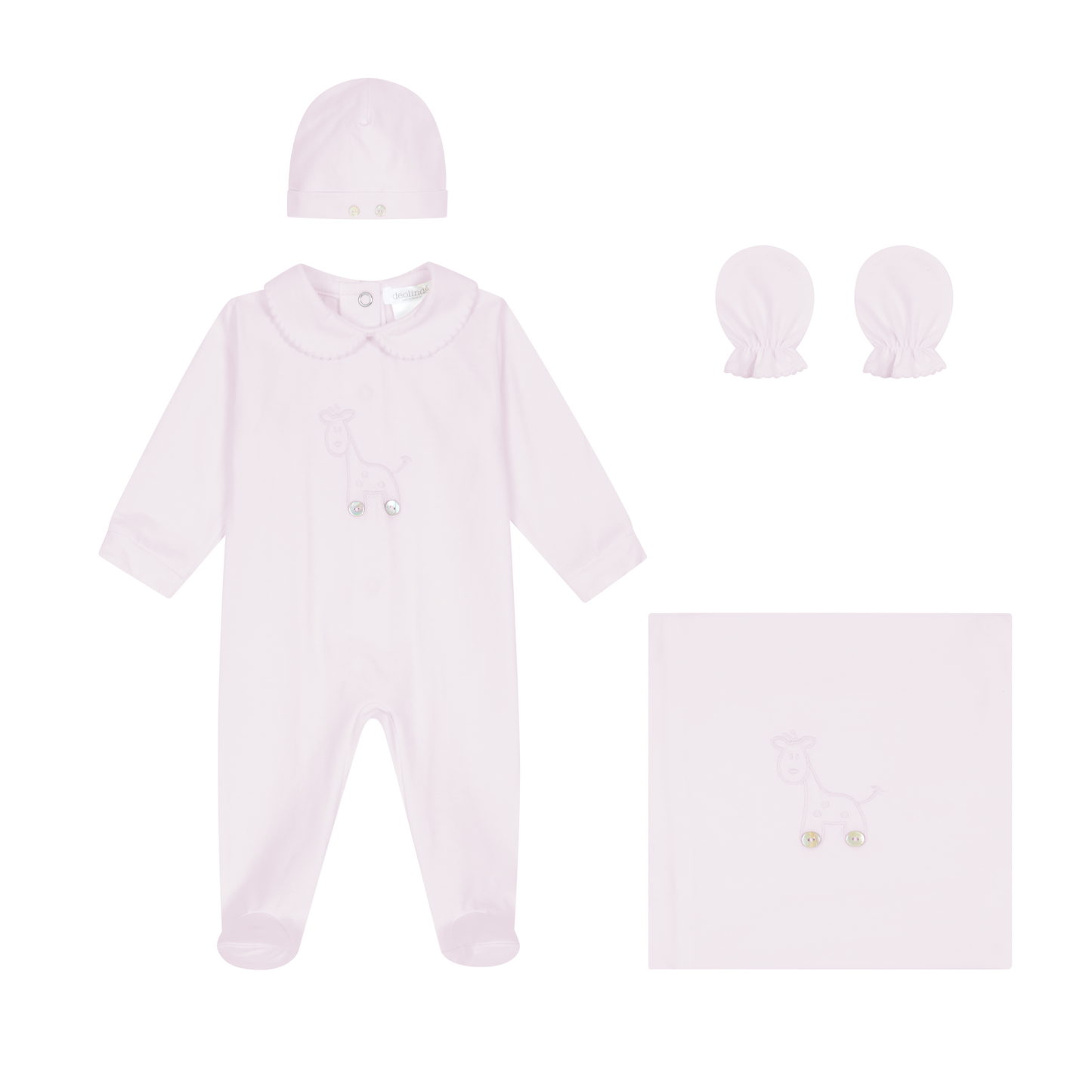 Deolinda New Baby Gift Set Giraffe Pink 242501