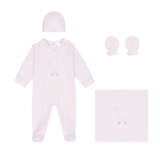 Deolinda New Baby Gift Set Giraffe Pink 242501