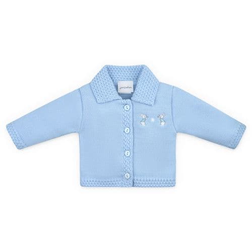 Dandelion Bunny Collared Cardigan Blue A2655